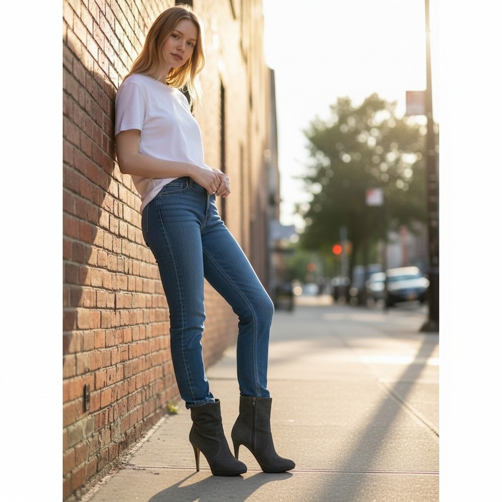 Jimmy Choo Grey Suede Stiletto Ankle‎ Boots Platform Booties Made in Italy 39 - Picture 8 of 8